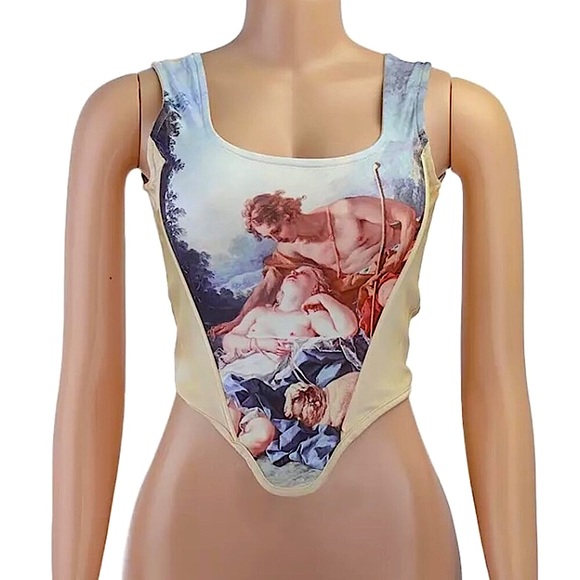 HP!✨Renaissance art boned corset top - Picture 6 of 16